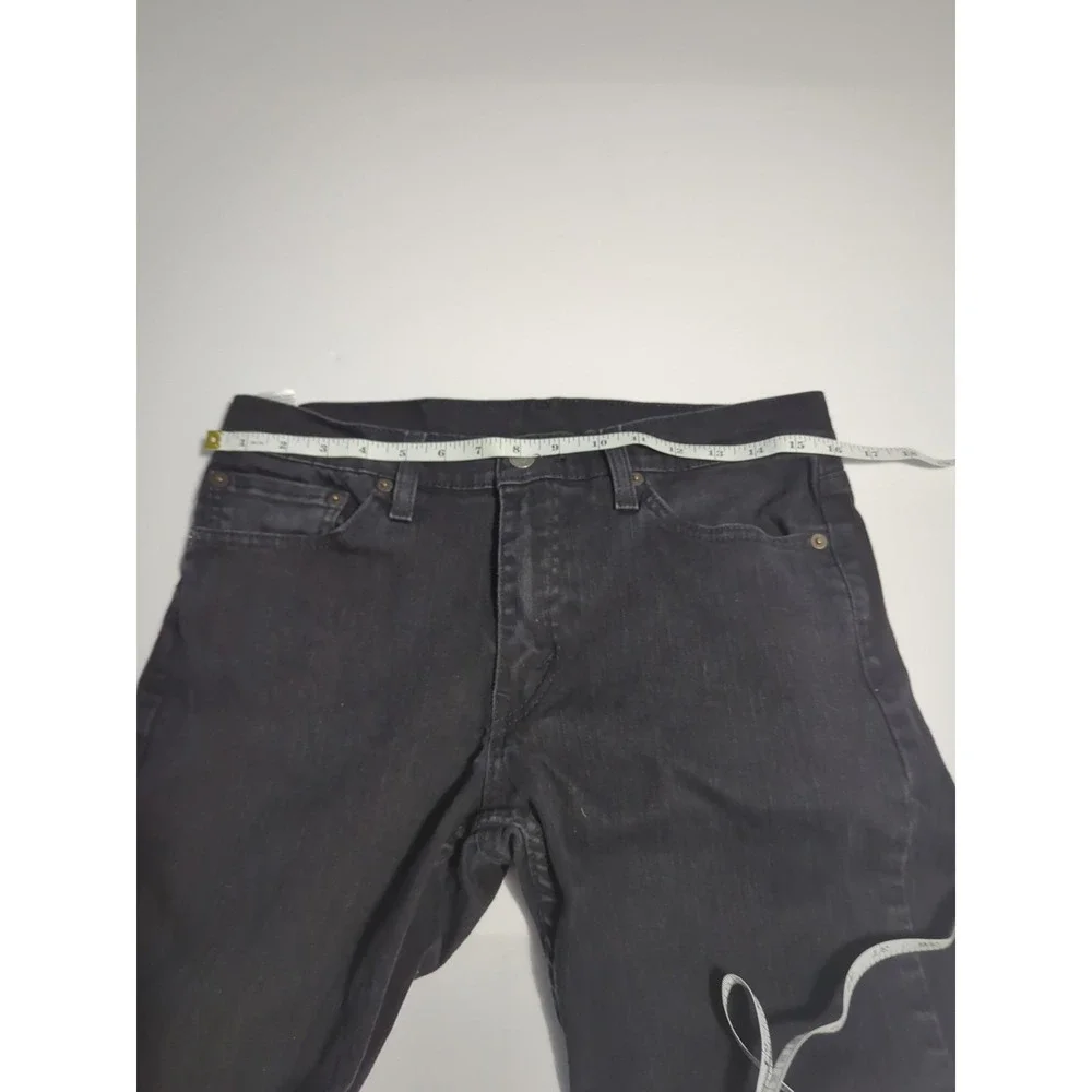 Levi's 511 Slim fit jeans mens 32x30 black stretch tapered denim streetwear